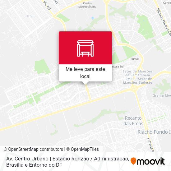 Av. Centro Urbano | Estádio Rorizão / Administração mapa