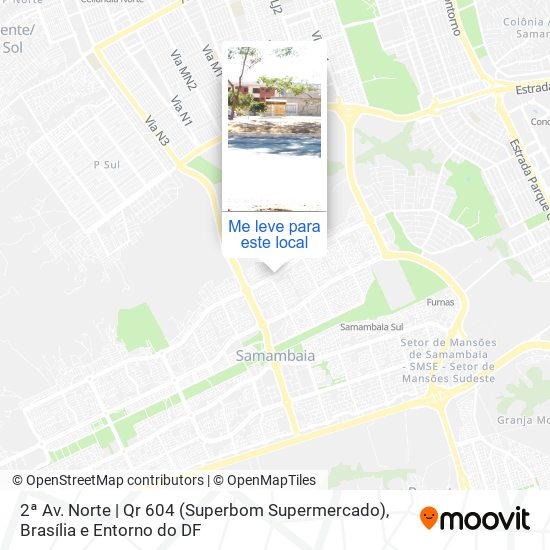 2ª Av. Norte | Qr 604 (Superbom Supermercado) mapa