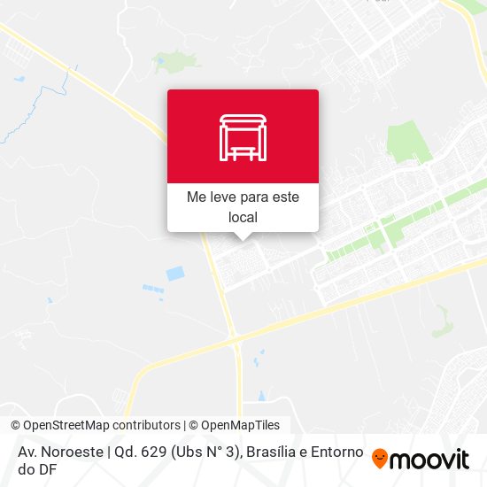 Av. Noroeste | Qd. 629 (Ubs N° 3) mapa