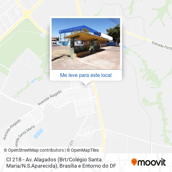 Cl 218 - Av. Alagados (Brt / Colégio Santa Maria / N.S.Aparecida) mapa