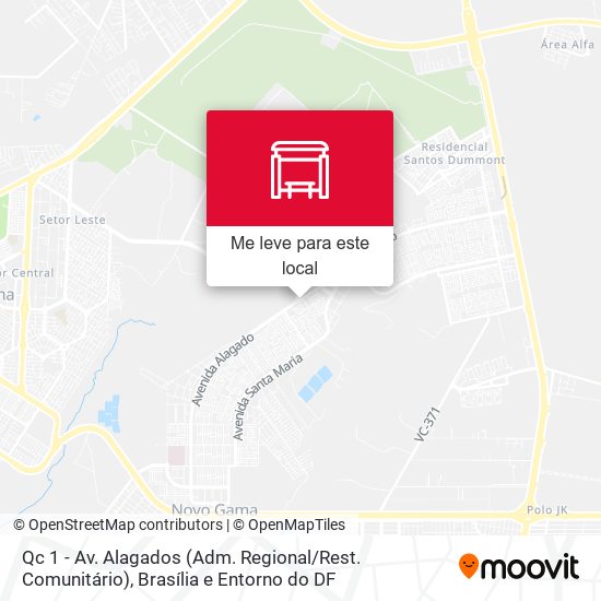 Qc 1 - Av. Alagados (Adm. Regional / Rest. Comunitário) mapa