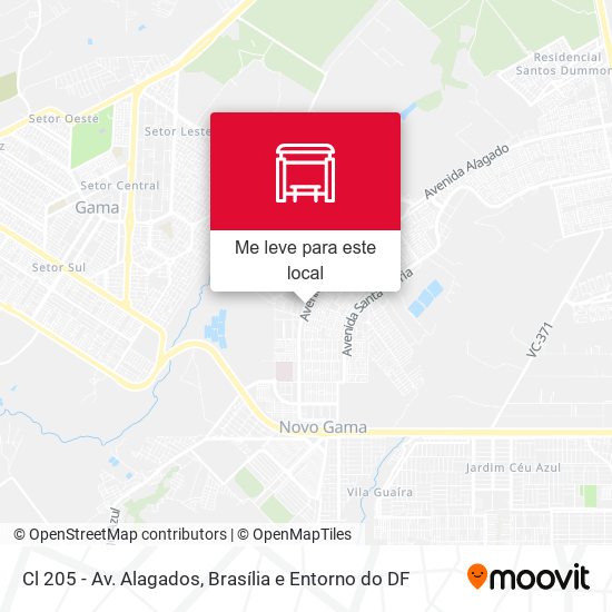 Cl 205 - Av. Alagados mapa