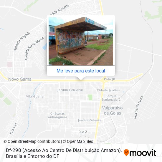 Df-290 (Acesso Ao Centro De Distribuição Amazon) mapa