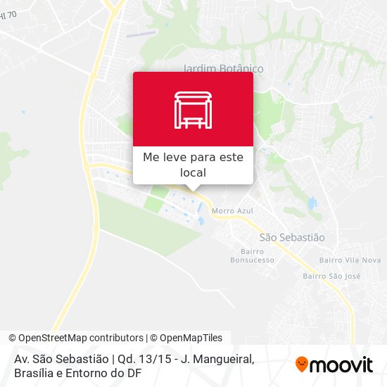 Av. São Sebastião | Qd. 13 / 15 - J. Mangueiral mapa