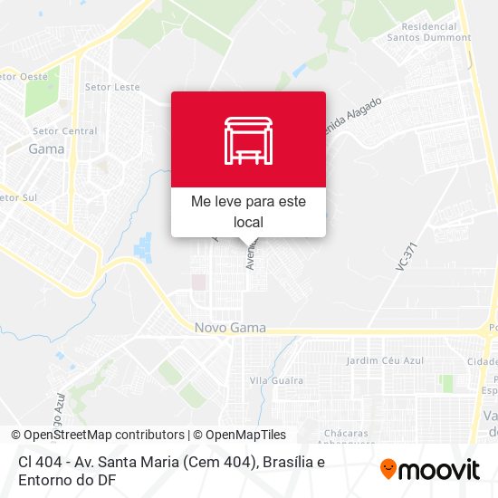 Cl 404 - Av. Santa Maria (Cem 404) mapa