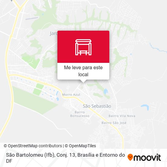 São Bartolomeu (Ifb), Conj. 13 mapa