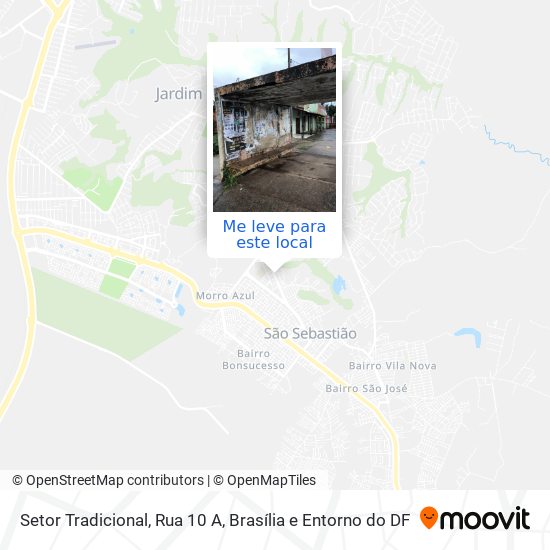 Setor Tradicional, Rua 10 A mapa
