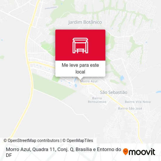 Morro Azul, Quadra 11, Conj. Q mapa