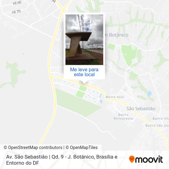 Av. São Sebastião | Qd. 9 - J. Botânico mapa