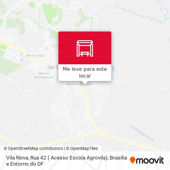 Vila Nova, Rua 42 ( Acesso Escola Agrovila) mapa