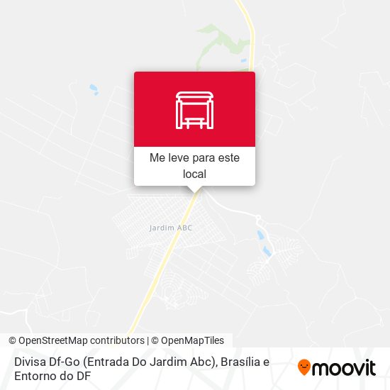 Divisa Df-Go (Entrada Do Jardim Abc) mapa