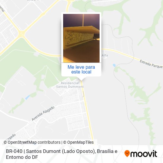 BR-040 | Santos Dumont (Lado Oposto) mapa