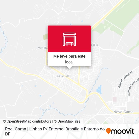 Rod. Gama | Linhas P/ Entorno mapa