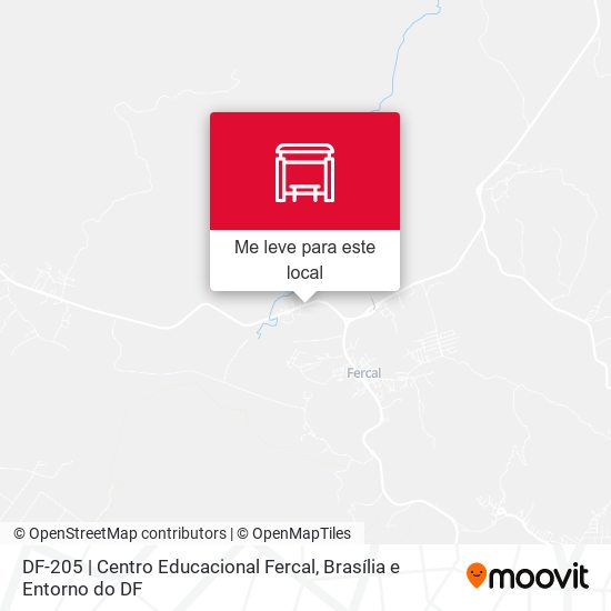 DF-205 | Centro Educacional Fercal mapa