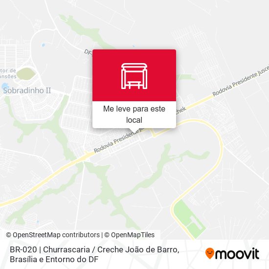 BR-020 | Churrascaria / Creche João de Barro mapa