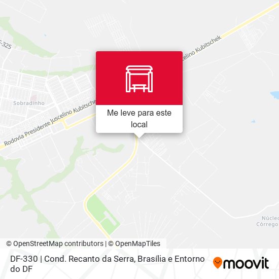 DF-330 | Cond. Recanto da Serra mapa