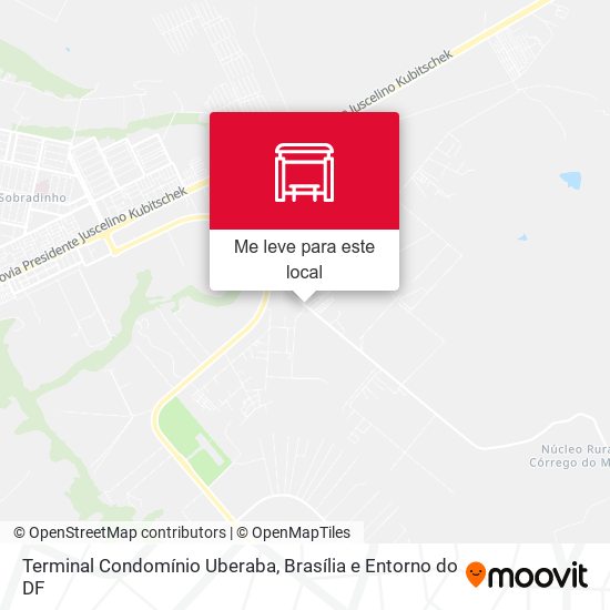 Terminal Condomínio Uberaba mapa