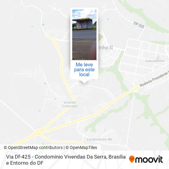 Via Df-425 - Condomínio Vivendas Da Serra mapa