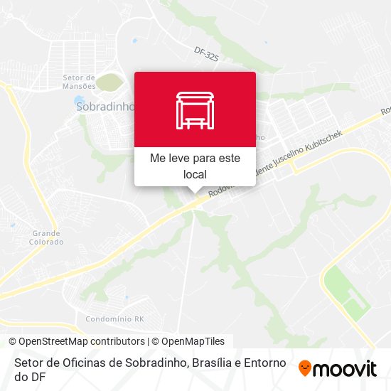 Setor de Oficinas de Sobradinho mapa