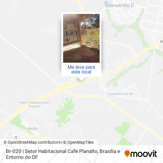 Br-020 | Setor Habitacional Café Planalto mapa