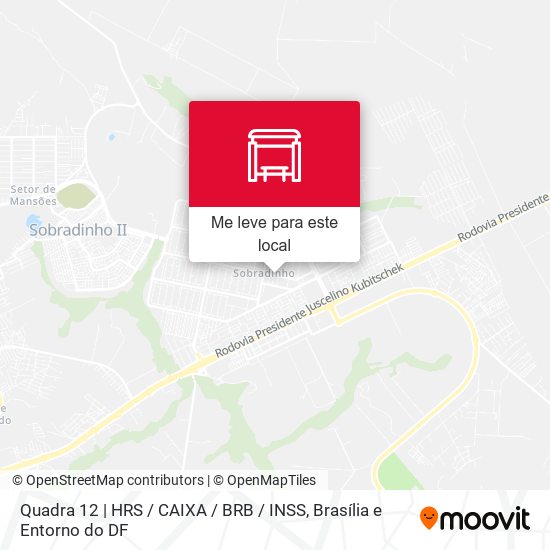 Quadra 12 | HRS / CAIXA / BRB / INSS mapa