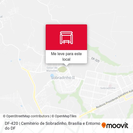 DF-420 | Cemitério de Sobradinho mapa