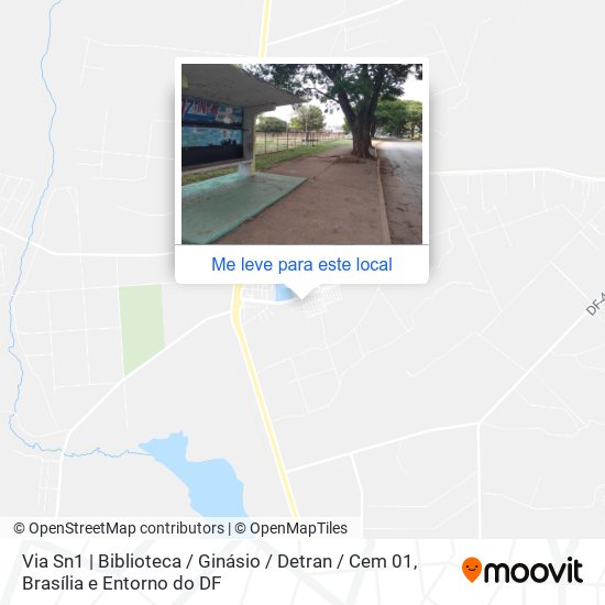 Via Sn1 | Biblioteca / Ginásio / Detran / Cem 01 mapa