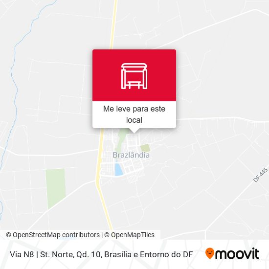 Via N8 | St. Norte, Qd. 10 mapa