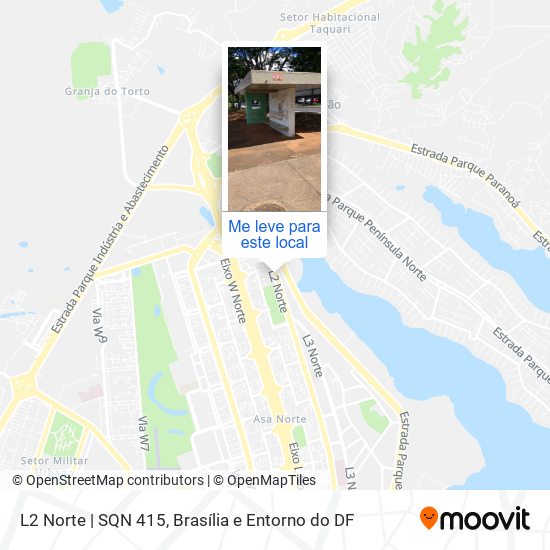 L2 Norte | SQN 415 mapa