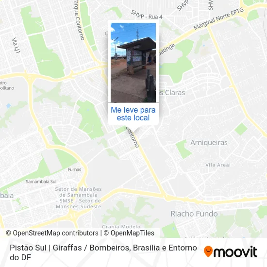 Pistão Sul | Giraffas / Bombeiros mapa