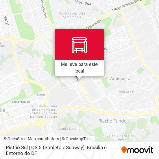 Pistão Sul | Qs 5 (Spoleto / Subway) mapa