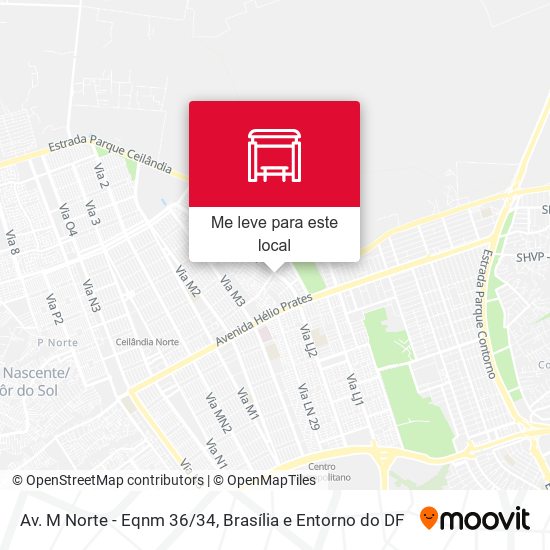 Av. M Norte - Eqnm 36/34 mapa