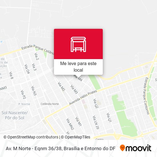 Av. M Norte - Eqnm 36/38 mapa