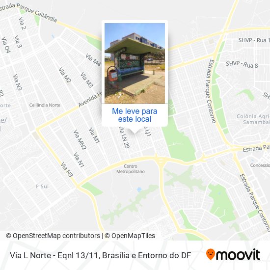 Via L Norte - Eqnl 13/11 mapa