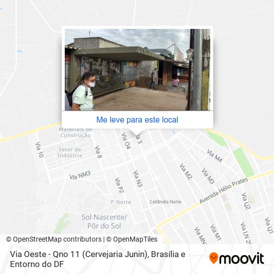 Via Oeste - Qno 11 (Cervejaria Junin) mapa