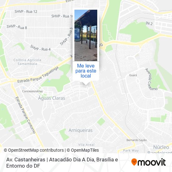 Av. Castanheiras | Atacadão Dia A Dia mapa