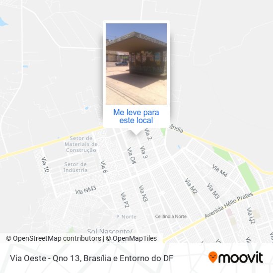 Via Oeste - Qno 13 mapa