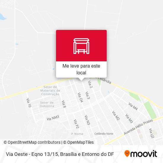 Via Oeste - Eqno 13/15 mapa