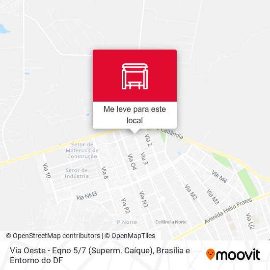 Via Oeste - Eqno 5 / 7 (Superm. Caíque) mapa