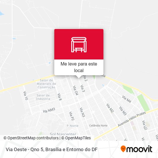 Via Oeste - Qno 5 mapa