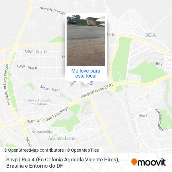 Shvp | Rua 4 (Ec Colônia Agrícola Vicente Pires) mapa