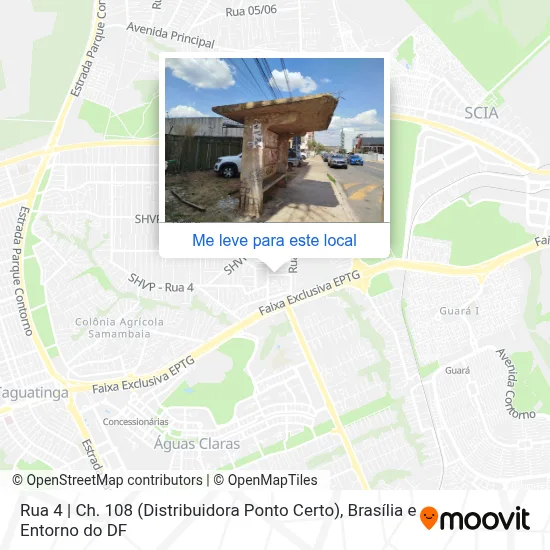 Rua 4 | Ch. 108 (Distribuidora Ponto Certo) mapa