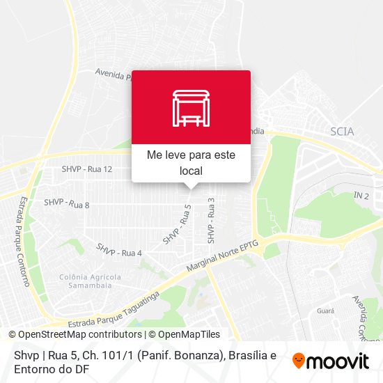 Shvp | Rua 5, Ch. 101 / 1 (Panif. Bonanza) mapa