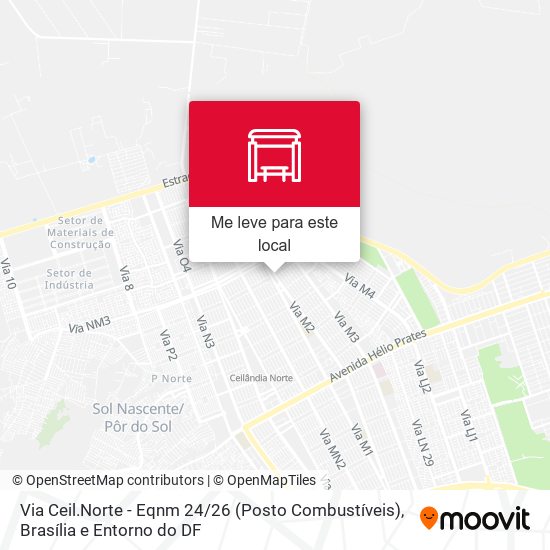 Via Ceil.Norte - Eqnm 24 / 26 (Posto Combustíveis) mapa