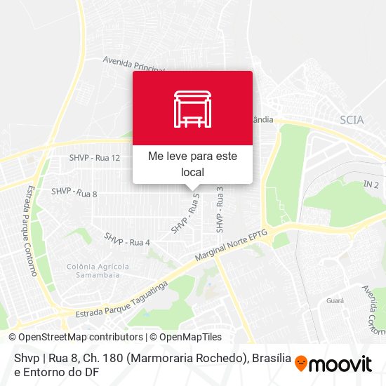 Shvp | Rua 8, Ch. 180 (Marmoraria Rochedo) mapa