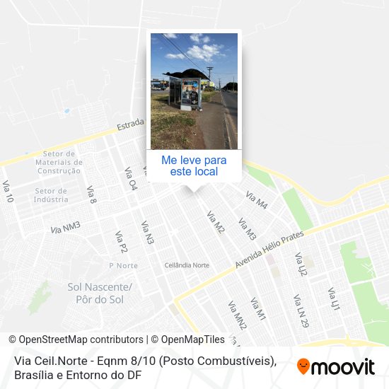 Via Ceil.Norte - Eqnm 8 / 10 (Posto Combustíveis) mapa