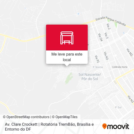 Av. Clare Crockett | Rotatória TremBão mapa