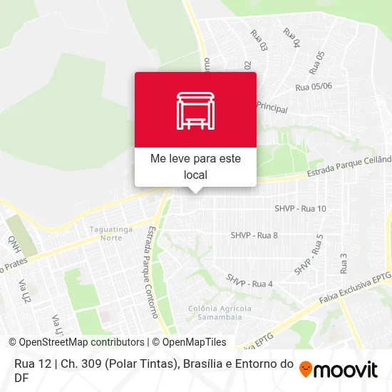 Rua 12 | Ch. 309 (Polar Tintas) mapa