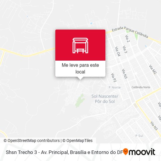 Shsn Trecho 3 - Av. Principal mapa