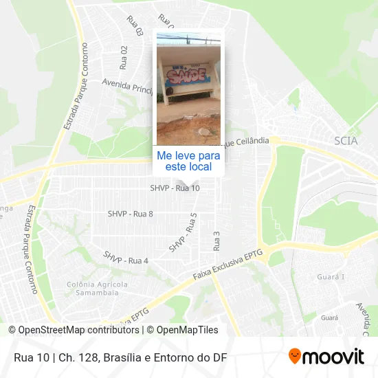 Rua 10 | Ch. 128 mapa